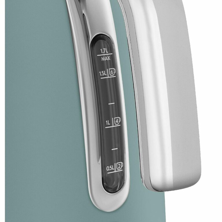 SMEG 50's Retro Style 7-Cup Electric Water Kettle with Automatic Shutoff, Removable Base, and Water Indicator (Jade) - Image 5
