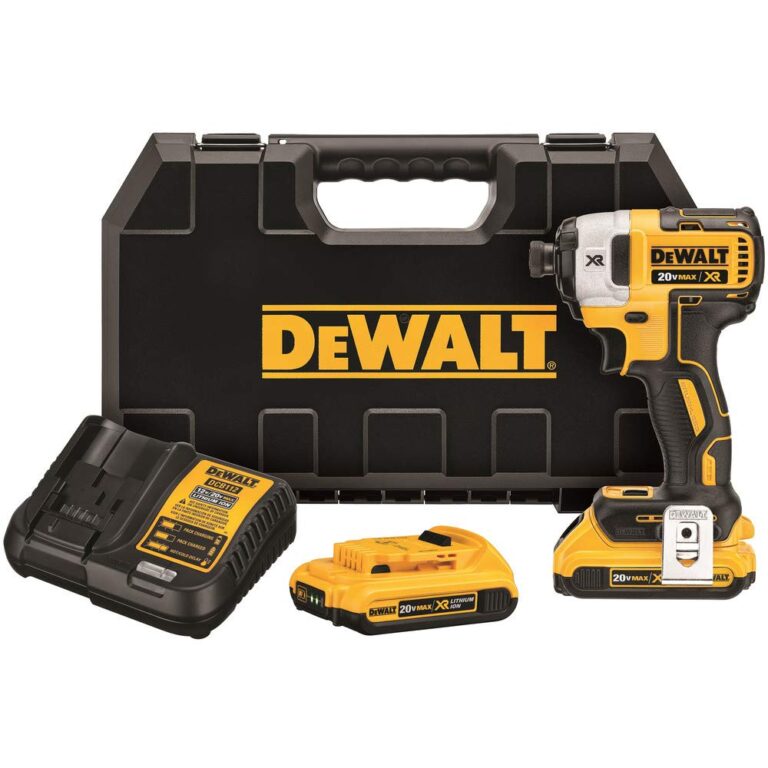 DEWALT 20V MAX* XR Cordless Impact Driver Kit, Brushless, 1/4-Inch, 3-Speed, 2 Batteries (DCF887D2)