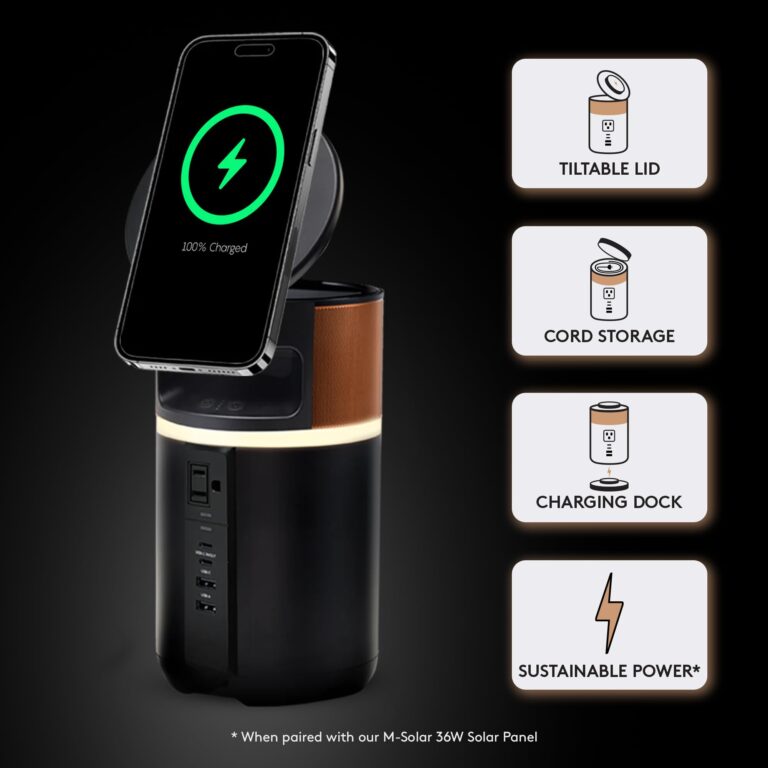 M250 Power Station, Lightweight and Compact, Wireless Charging, Portable Charging Hub and Charger for Laptops, Phones, Tablets, Earbuds and Smartwatches, 250W (219 Wh) Dock Included - Image 7