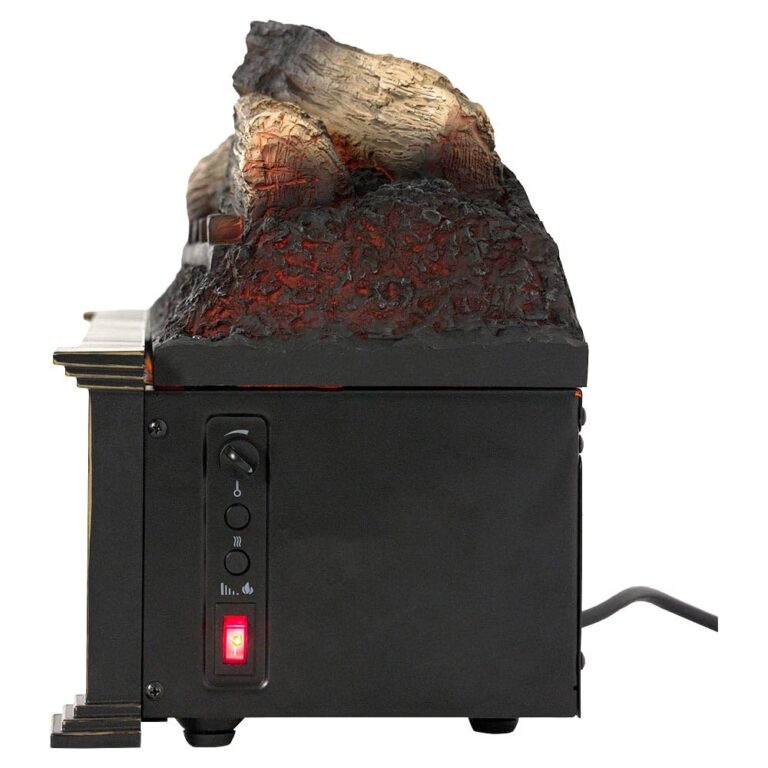 Country Living 23 inch Electric Log Set | Crackling Sound | 1000 Sq Ft Heater | Faux Logs Insert with Infrared Flames for Existing Fireplaces | Remote Control Included - Image 3