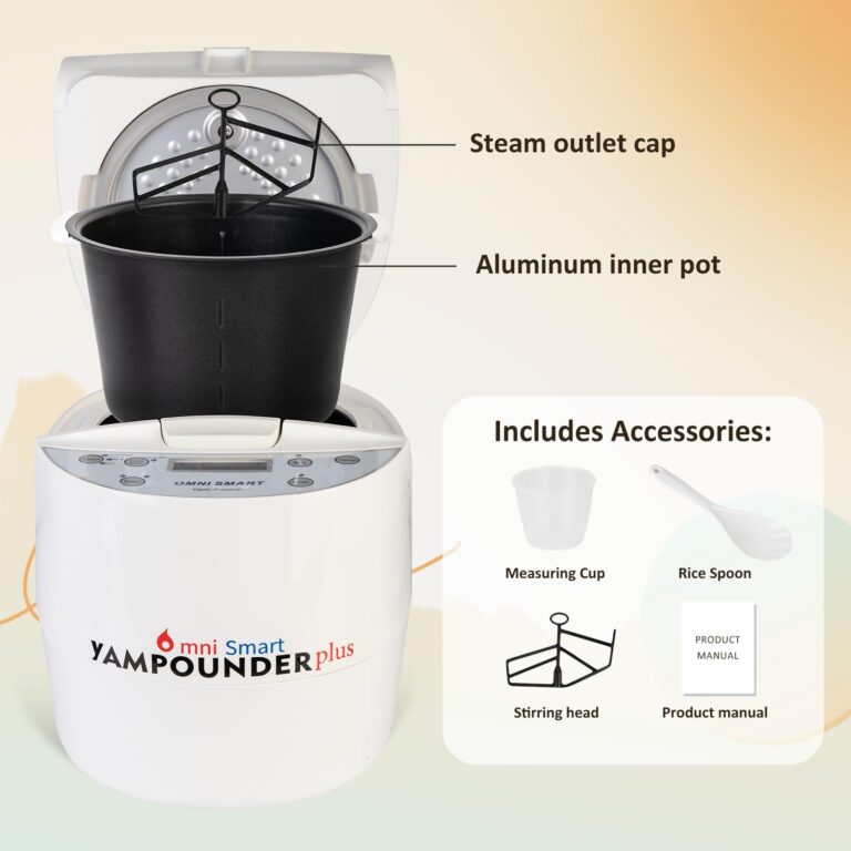 Pliyhong Yam Pounding Machine 3L 700W Electric African Food Cooker to Make Pounded Yam, Plantains, Cocoyams,Cassava FuFu COOK AND POUND - Image 2