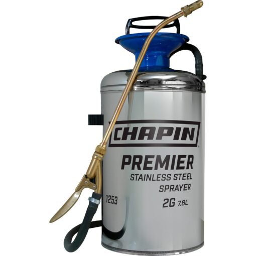 Chapin 1253 2 Gallon Premier Stainless Steel Sprayer for Fertilizer, Herbicides and Pesticides