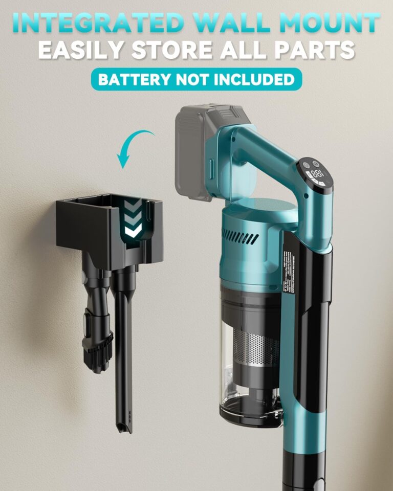 350W Cordless Vacuum Cleaner for Makita 18V Battery, 35kPa Brushless Lightweight Stick Vacuum with 3 Mode Suction, 6 in 1 Stick Vacuum Cleaner with HEPA for Floor, Carpet, Car (Battery Not Included) - Image 3