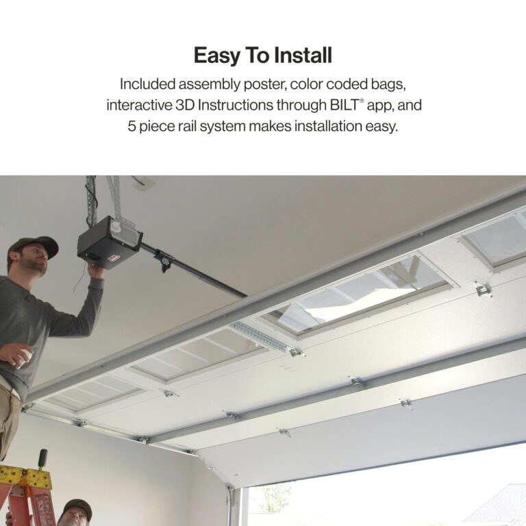 Genie 2055-LED Essentials Garage Door Opener, LED Bulbs Included, Ultra-Quiet Belt Drive Garage Door Opener - Image 8