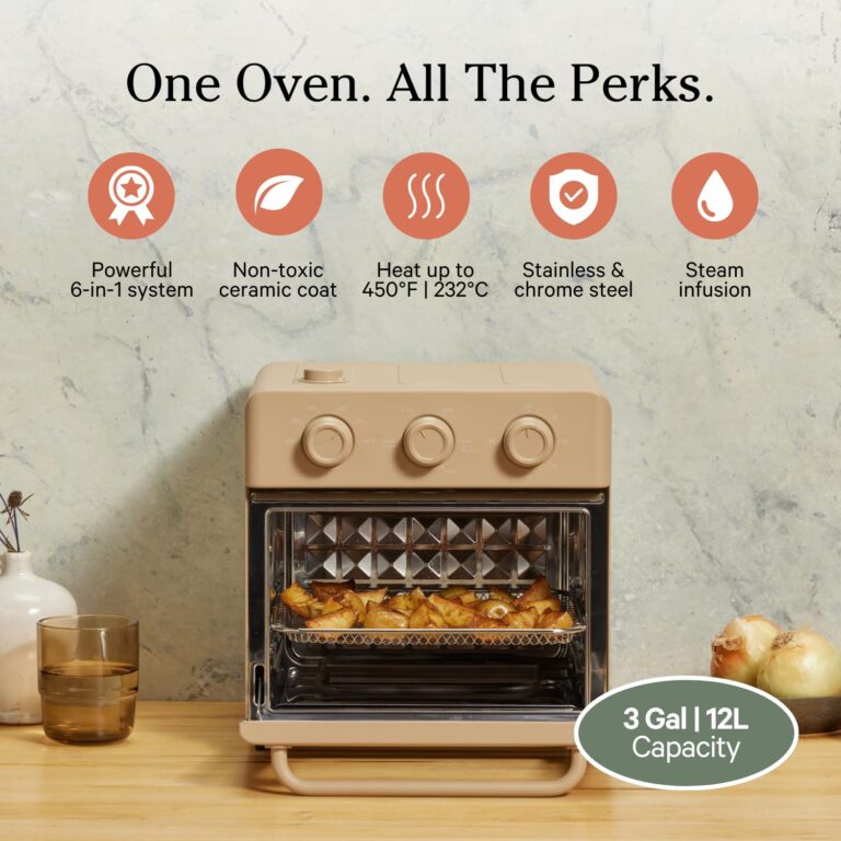 Our Place Wonder Oven | 6-in-1 Air Fryer & Toaster Oven with Steam Infusion | Compact, Countertop Friendly, Fast Preheat, Multifunctional | Air Fry, Toast, Roast, Bake, Reheat & Broil | Steam - Image 6