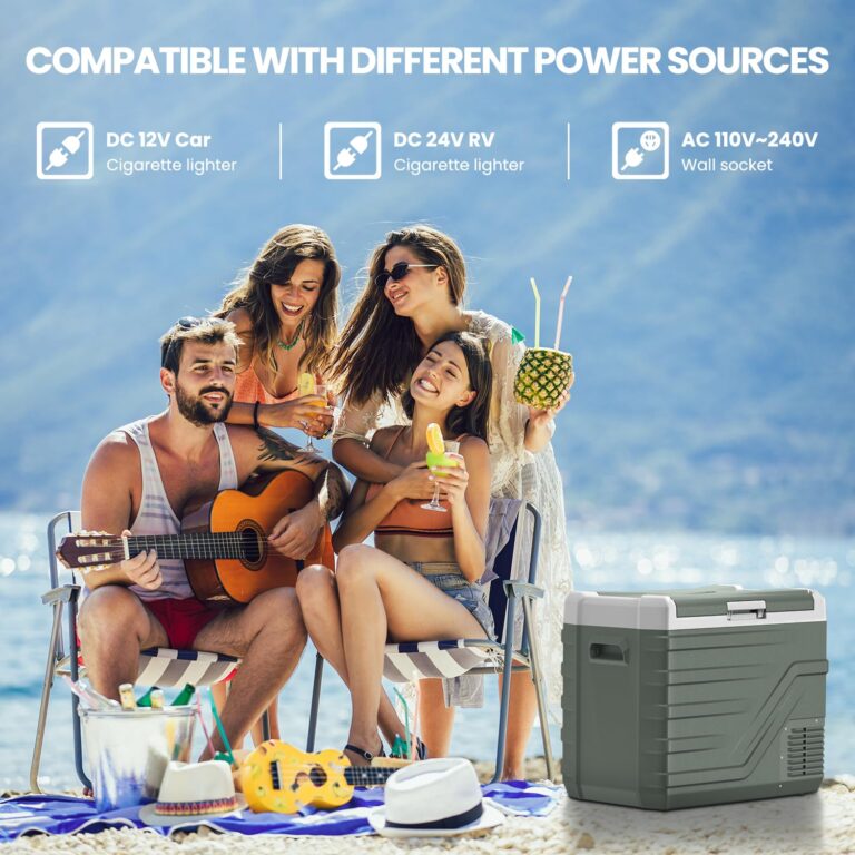 Alpicool Car Refrigerator 12 Volt Refrigerator 46 Quart Portable Freezer 12V Car Fridge Portable Fridge Freezer 12/24V DC 110~240 Volt AC for Truck RV Camper SUV Electric Cooler for Camping -4℉-68℉ - Image 6