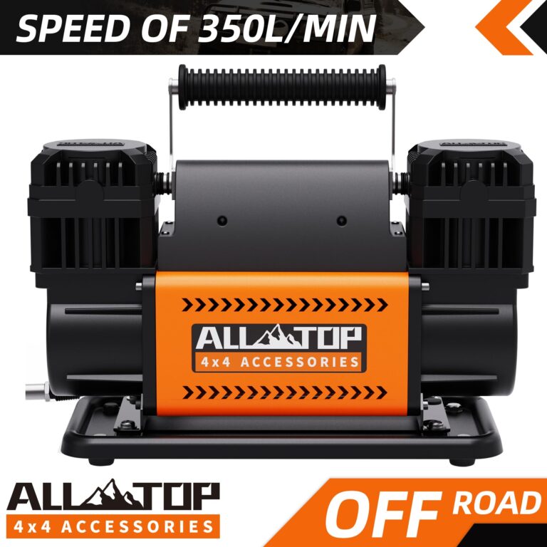 ALL-TOP Dual Cylinder Air Compressor with Digital Pressure Gauge Tire Inflator Kit, 12V Portable Inflator 12.35ft³/Min, Offroad Air Pump for Truck Tires, Heavy Duty Max 150 PSI for 4x4 Vehicle & RV - Image 6