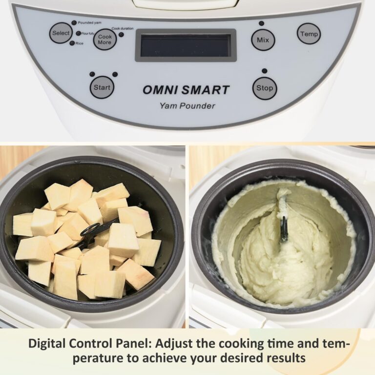 Pliyhong Yam Pounding Machine 3L 700W Electric African Food Cooker to Make Pounded Yam, Plantains, Cocoyams,Cassava FuFu COOK AND POUND - Image 3