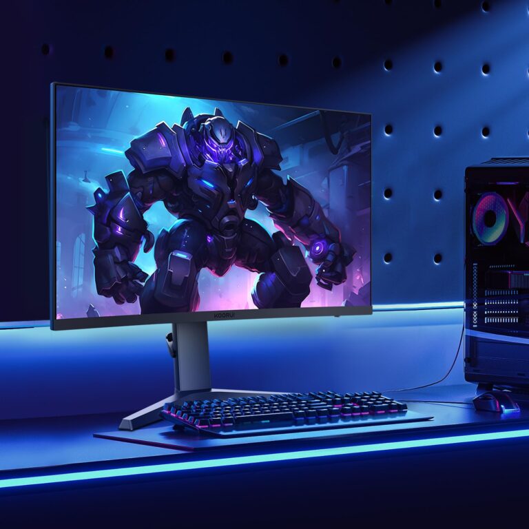 KOORUI 27 inch Gaming Monitor, WQHD (2560x1440) Computer Monitor, 240Hz, 1ms, AdaptiveSync Technology, HDR400, HDMI DisplayPort 2K Monitor, VESA Mountable, Tilt Adjustable, Eye Care, Black 27E3QK - Image 2