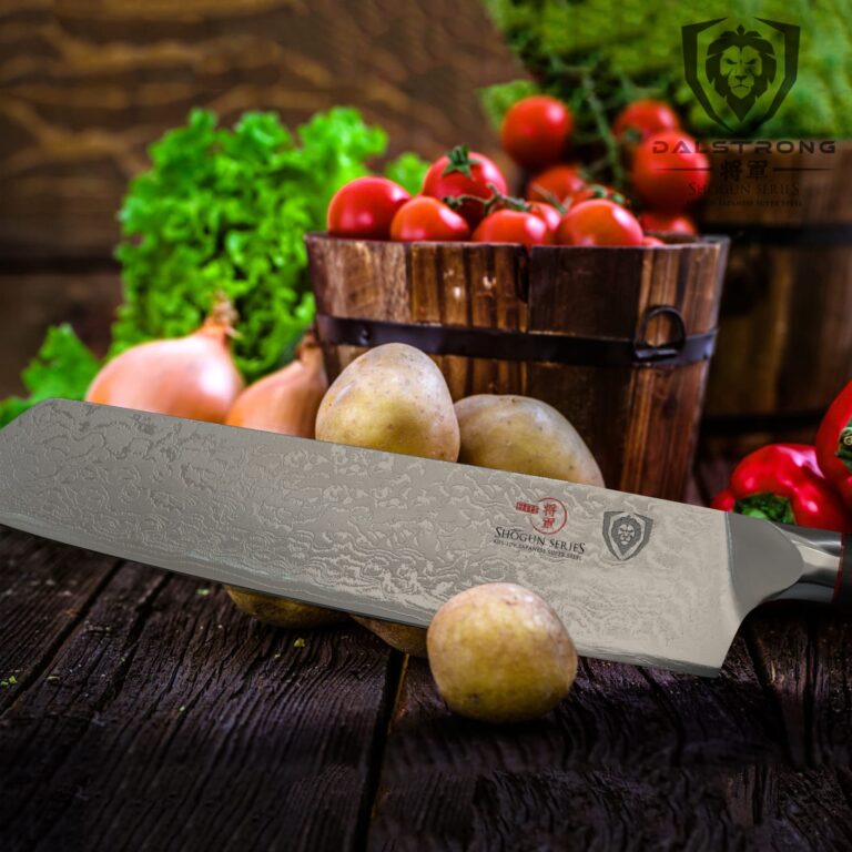 Dalstrong Kiritsuke Chef Knife - 8.5 inch - Shogun Series Elite - Damascus - Japanese AUS-10V Super Steel Kitchen Knife - Premium Black G10 Handle - Razor Sharp Knife - Chef's Knife - w/Sheath - Image 4