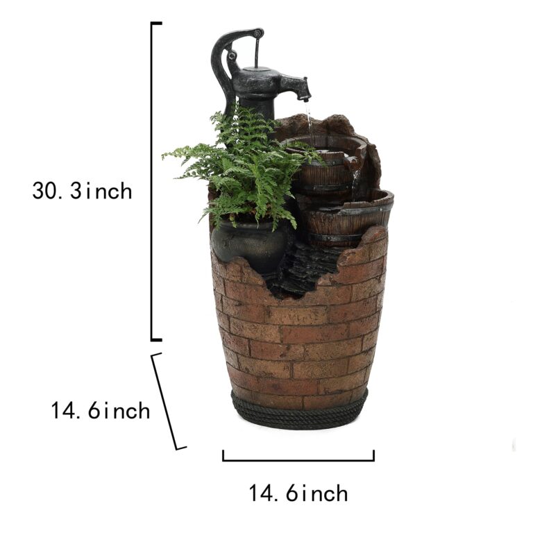 Glenville Water Pump Cascading Water Fountain - Image 3