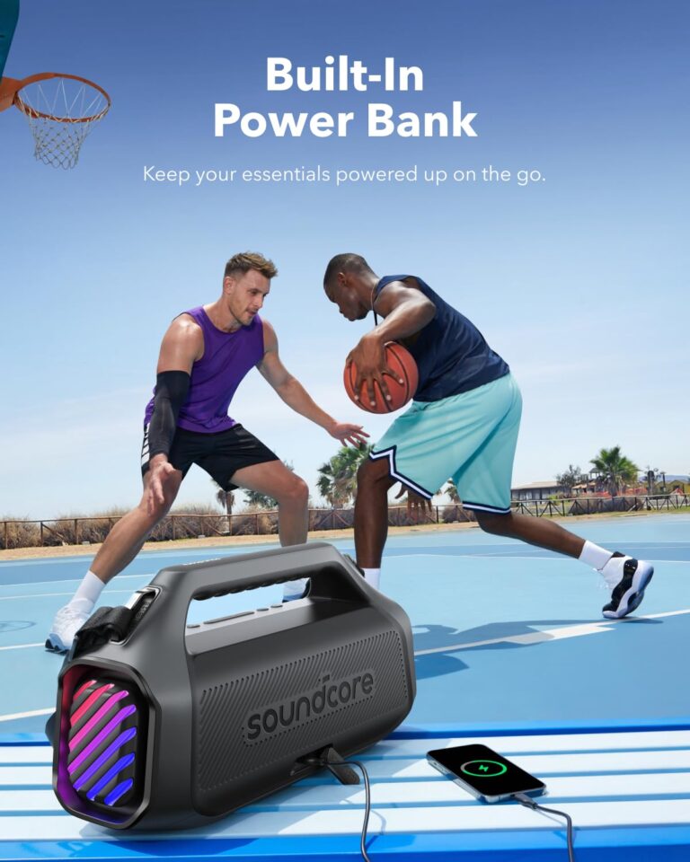 soundcore Boom 2 Plus By Anker, Outdoor Speaker, 140W, 2+2 Channel, BassUp 2.0, 20H Playtime, Fast Charge, IPX7 Waterproof, RGB Lights, Power Bank, Bluetooth 5.3, Portable for Outdoors, Camping, Beach - Image 2