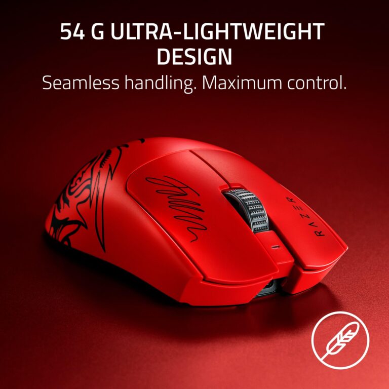 Razer Viper V3 Pro Wireless Esports Gaming Mouse: Symmetrical - 54g Lightweight - 8K Polling - 35K DPI Optical Sensor - Gen3 Optical Switches - 8 Programmable Controls - 95 Hr Battery - Faker Edition - Image 8