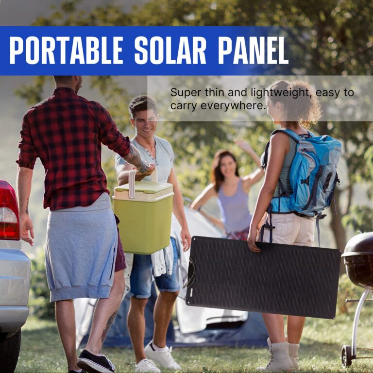 ATEM POWER Monocrystalline Solar Panel Flexible 245° Bendable 100W 12V Portable Solar Charger with Uneven Surfaces Lightweight for RV Tent Roof Boat Cabin Marine Camping - Image 3