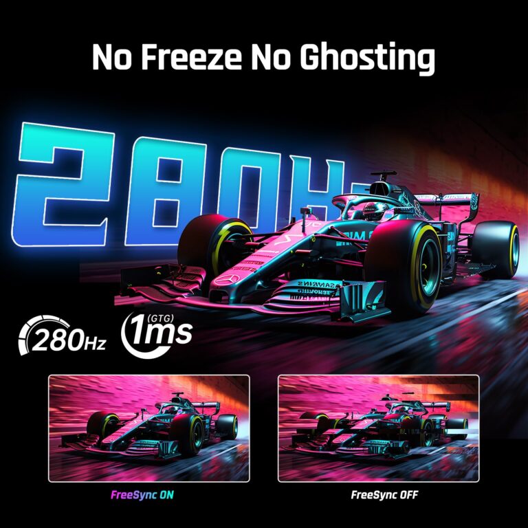 KTC 27'' 280Hz 240Hz Gaming Monitor 1ms GTG 350nits Fast VA 1080P Tilt 126% sRGB Adaptive Sync 4000:1 Contrast Ratio HDR DisplayPort 1.4/HDMI 2.0 VESA - Image 9