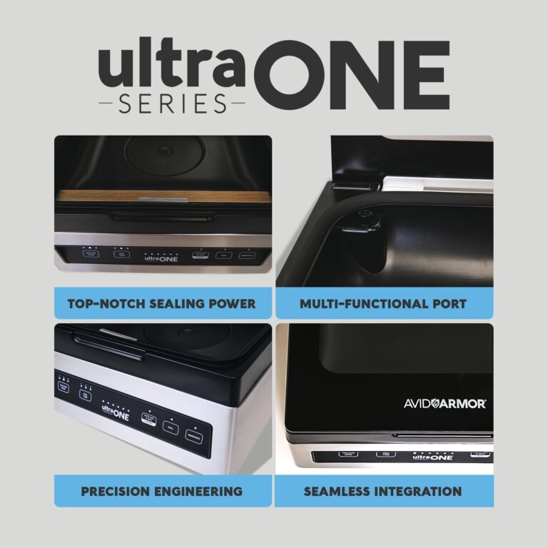 Chamber Vacuum Sealer Machine USV1 Ultra SeriesONE, Food Sealer for Wet Foods, Meat Sealers, Packing Machine, Compact Vacuum Chamber Sealer with 10-Inch Vacuum Sealer Bar - Avid Armor - Image 7