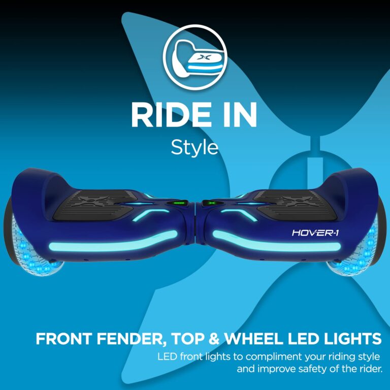 Hover-1 i100 Electric Hoverboard | 7MPH Top Speed, 10 Mile Range, 5HR Full-Charge, Built-In Bluetooth Speaker, Rider Modes: Beginner to Expert Self Balancing Scooter - Image 4