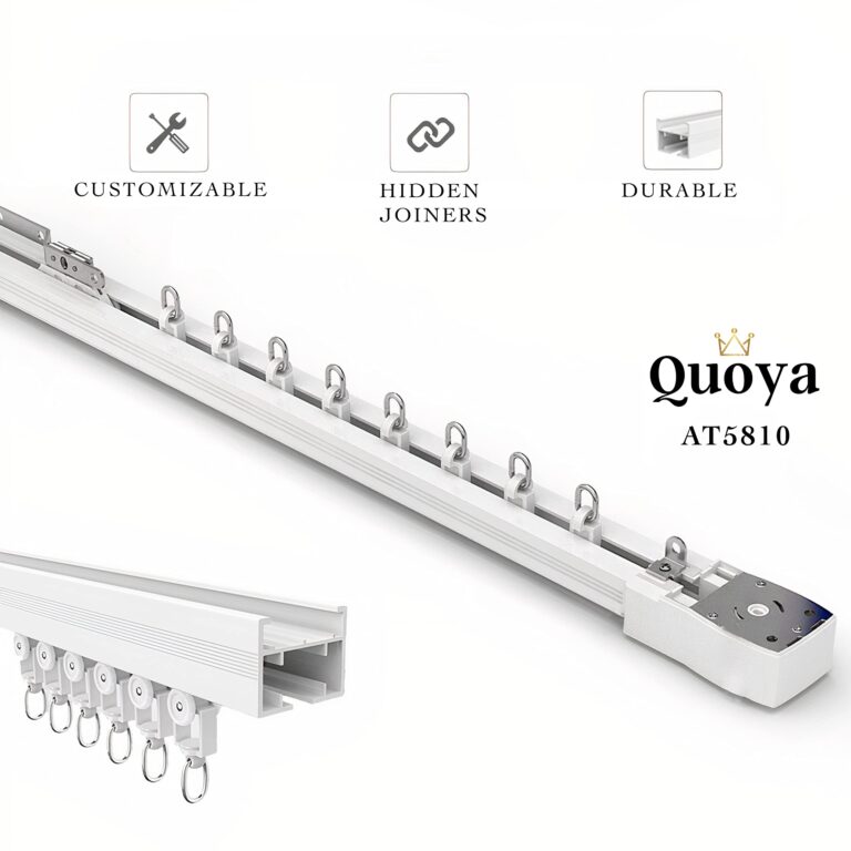 Quoya Smart Electric Curtain Track AT5810【Up to 7m (275inches)- Motorised and Adjustable 】, with Automated Rail Motor with App, Voice, Remote Control, Compatible with Alexa, Google and Siri - Image 7