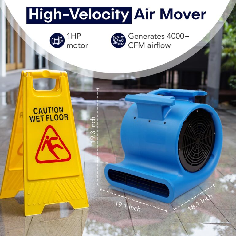 MOUNTO 3-Speed Air Mover 1HP 4000+ CFM Monster Floor Blower Carpet Dryers Janitoral Floor Dryer - Image 6