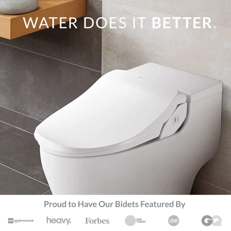 Bio Bidet Slim Two Electric Bidet Toilet Seat Elongated, Warm Water, Heated Seat, Night Light, Front and Rear Wash, Wireless Remote Control, White - Image 5