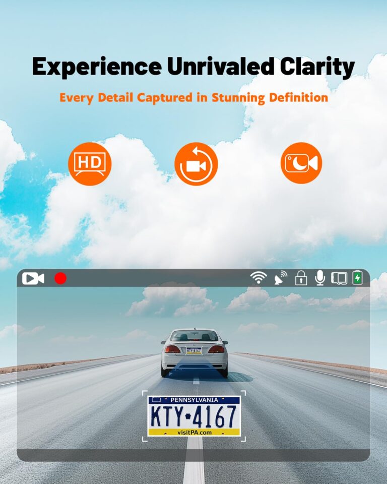Sprleaf 4-Channel Dash Cam, 360° Dashcam with Front and Rear Cameras,128GB Card Included, 5G Wi-Fi and App Control, Night Vision, WDR, 24-Hour Parking Mode, Collision Detection - Image 3