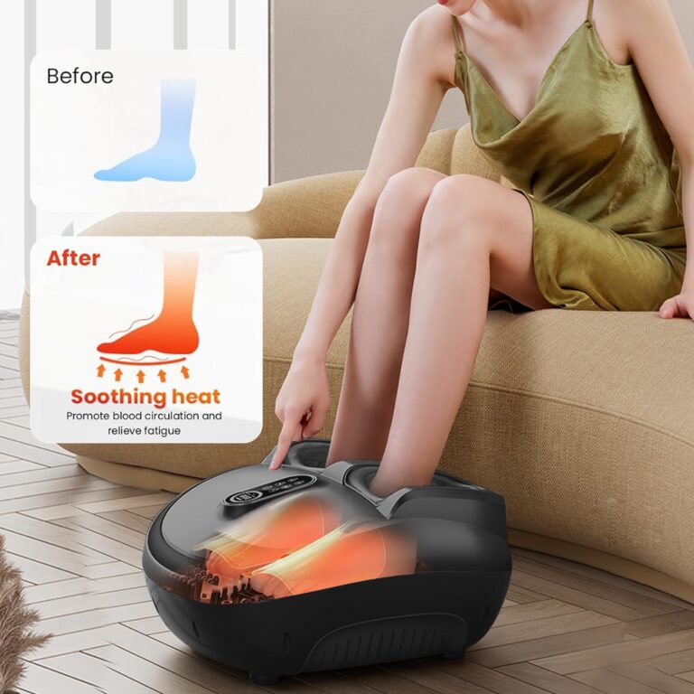 COMFYTHERA Shiatsu Foot and Leg Massager with Heat, Calf Massager, Deep Kneading Therapy Foot Massager for Plantar Fasciitis Relief, Gifts for Mom, Dad, Women and Men - Image 4