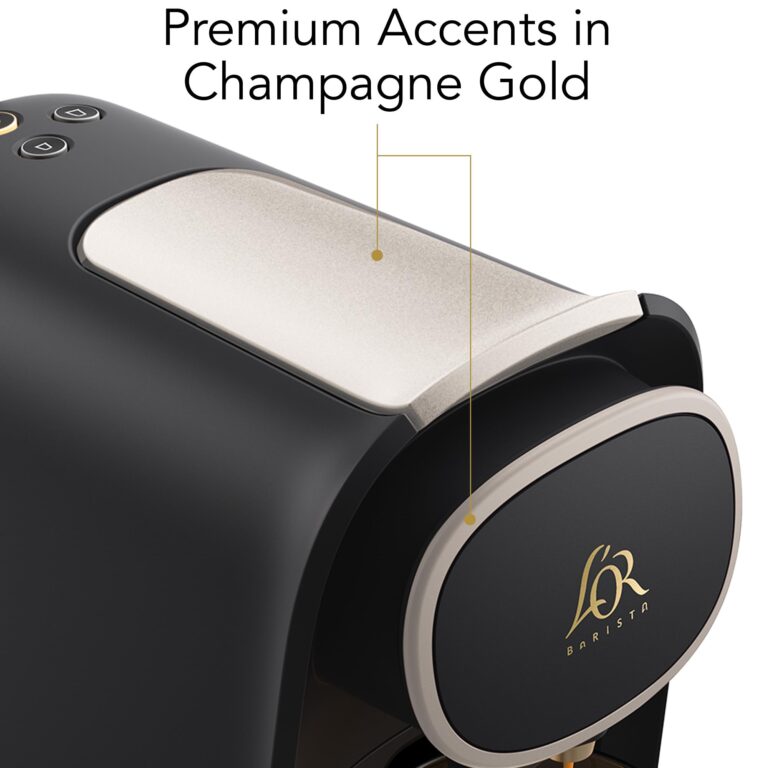 L'OR Barista System Coffee and Espresso Machine Combo by Philips, Premium Champagne Metallic Accents, Matte Black - Image 8