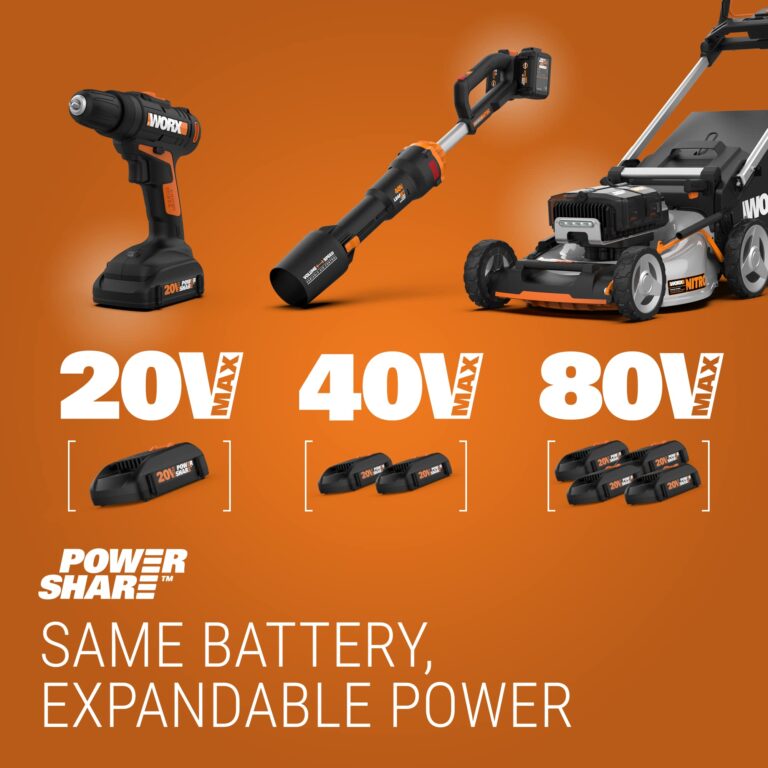 Worx WG323 20V Power Share 10" Cordless Pole/Chain Saw with Auto-Tension (Battery & Charger Included) - Image 2