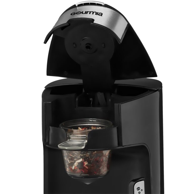 Gourmia GCM3600 3 in 1 Coffee & Tea Maker -K-Cup Pod, Loose Leaf Tea & Ground Coffee Compatible -Single Serve Machine -Automatic -Removable Filters & Adapters -16 oz Water Reservoir -1300W -Black - Image 6