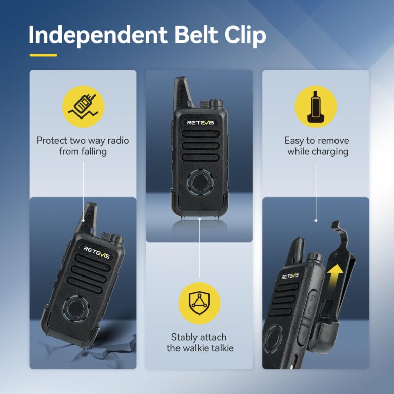 Retevis RT22S Walkie Talkies for Adults,Portable FRS Two-Way Radios(10 Pack) with 10 Way Multi Gang Charger, Handheld 2 Way Radio Rechargeable,Charging Progress Visible for Business Warehouse School - Image 4
