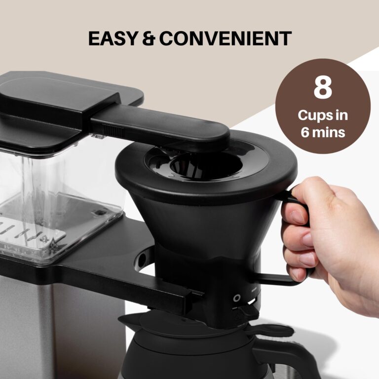 Simply Good Coffee THE BREWER - Thermal. Coffee Maker/Coffee Machine. 8 Cup Automatic Drip Pour Over Coffee Brewer. Easy To Use. Stainless Steel/Black - Image 5
