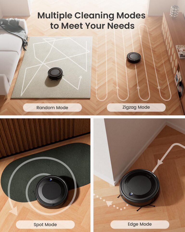 Lefant M310 Robot Vacuum Cleaner, 4500Pa Powerful Suction, PreciSense Obstacle Avoidance, Mini, Quite, 160 Mins Self-Charging Robotic Vacuums, App/Voice/Remote, Ideal for Pet Hair Hard Floors, Black - Image 4