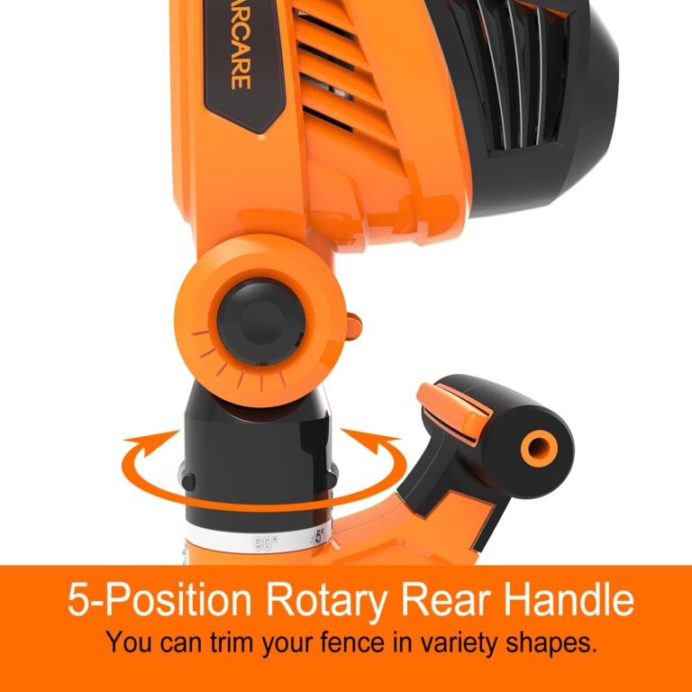 GARCARE 2 in 1 Electric Hedge Trimmer, Corded 4.8A Pole Hedge Trimmer with 18 Inch Laser Cut Blade - Image 3