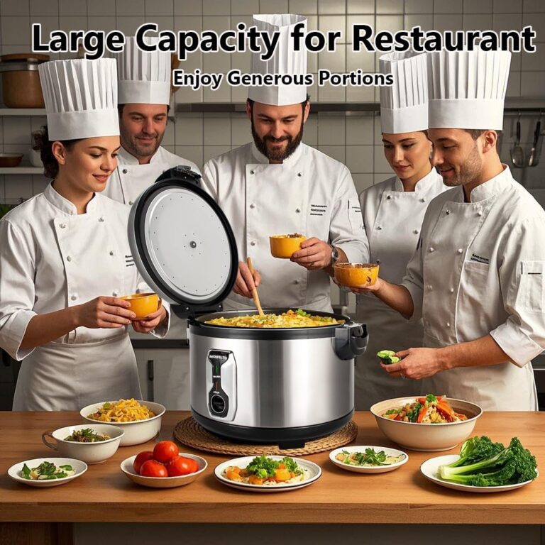 MOIFELTO 13.8QT Large Commercial rice cooker 65 cups cooked Stainless Steel rice Commercial Electiric Rice Warmer for 14-25 people, with One-Touch Operation | Auto Keep Warm | Non-Stick Inner Pot - Image 2