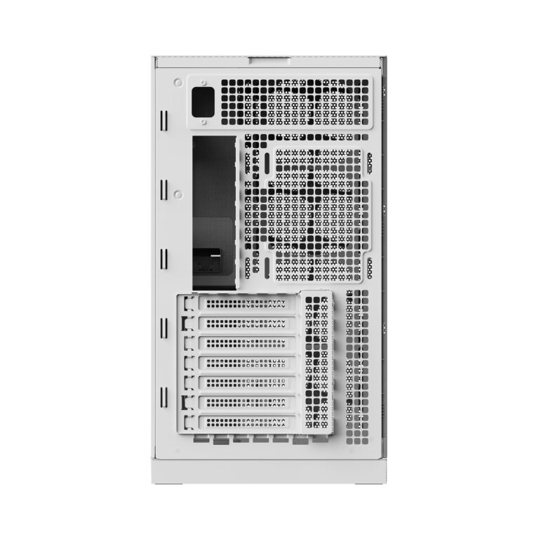 Geometric Future M5 Vent Mesh Panel Tempered Glass Mid Tower, E-ATX/ATX Gaming Case, High Airflow, 1.2mm Steel, Type C, Support 420/360 Radiator, ARGB PWM 140m fan x 5 Pre-Installed, White, GEO-M5VF-W - Image 4