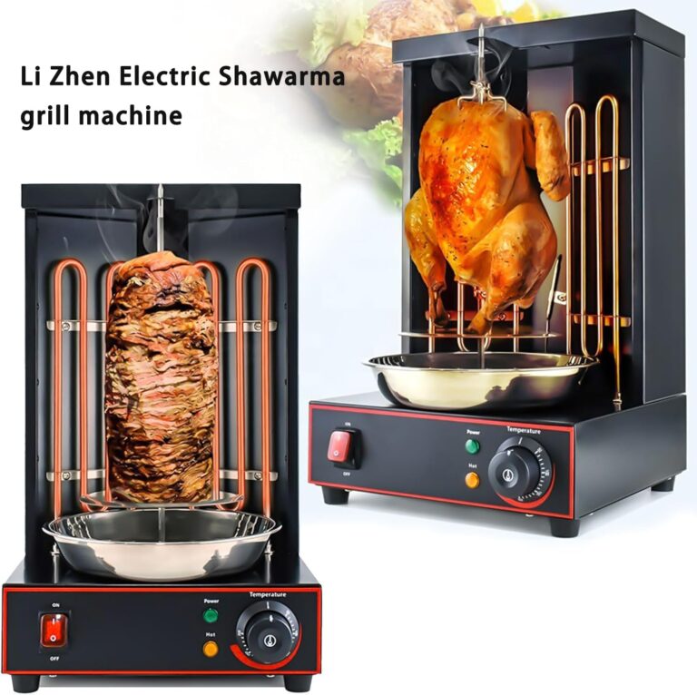 Electric Vertical Rotisserie Shawarma Broiler Kebab Grill Machine Rotating Grill With Temperature Chime,(Patented Product) - Image 8