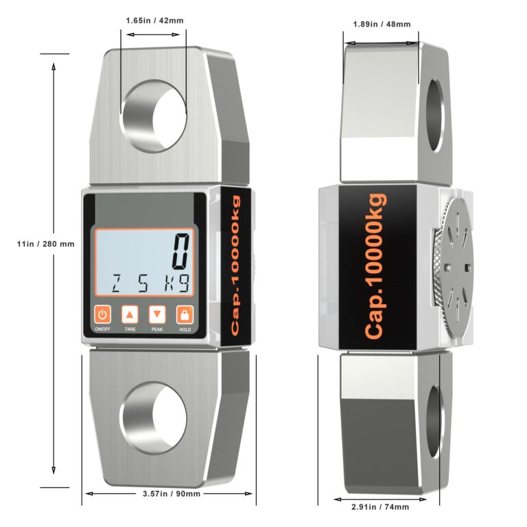 Portable Crane Scale 10T LCD Digital High Precision Weighing Scale Electronic Hook Hanging Scale - Image 4