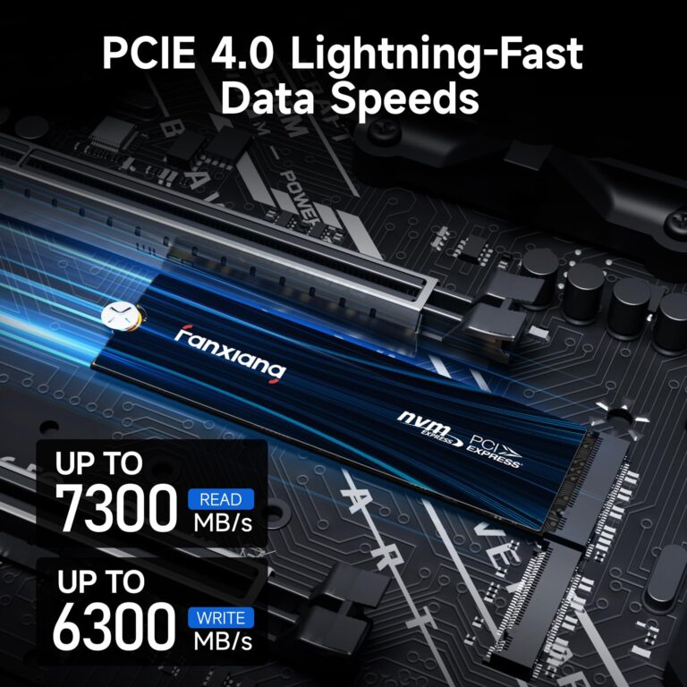 fanxiang 4TB PCIe NVMe SSD Gen 4 Gaming SSD M.2 2280, Up to 7300MB/s Compatible with PS5, Internal Solid State Drive for Gamers, Professionals, Creators S880E - Image 7