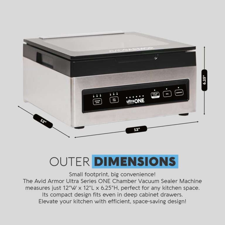 Chamber Vacuum Sealer Machine USV1 Ultra SeriesONE, Food Sealer for Wet Foods, Meat Sealers, Packing Machine, Compact Vacuum Chamber Sealer with 10-Inch Vacuum Sealer Bar - Avid Armor - Image 8