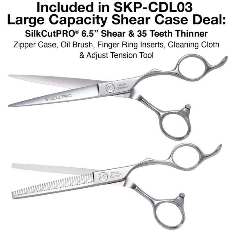 Olivia Garden SilkCutPro Professional Hairdressing Shear Large Capacity Shear Case Deal Contains Professional Hairdressing 6.5" Shear and Thinner Intro Case Contains: SKP-650, SKP-T635 - Image 5