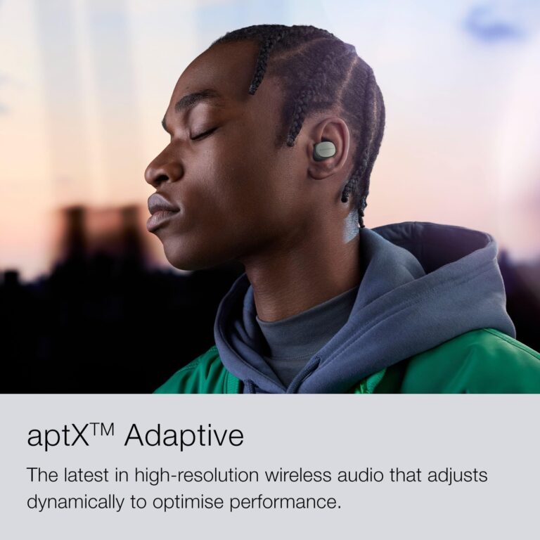 Bowers & Wilkins Pi6 Wireless Earbuds (Glacier Blue), in-Ear Bluetooth Earphones with aptX Adaptive & 12mm Drivers, Bespoke Active Noise Cancelling Earbuds, 3 Built-in Mics, 15-Min Quick Charging - Image 6