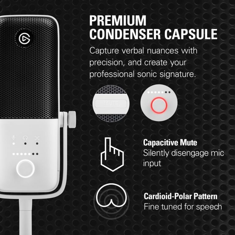 Elgato Wave:3 White Kit - Premium Studio Quality USB Condenser Microphone with Shock Mount and Pop Filter, for Streaming, Podcast, Gaming and Home Office, Free Mixer Software, Plug & Play for Mac, PC - Image 6