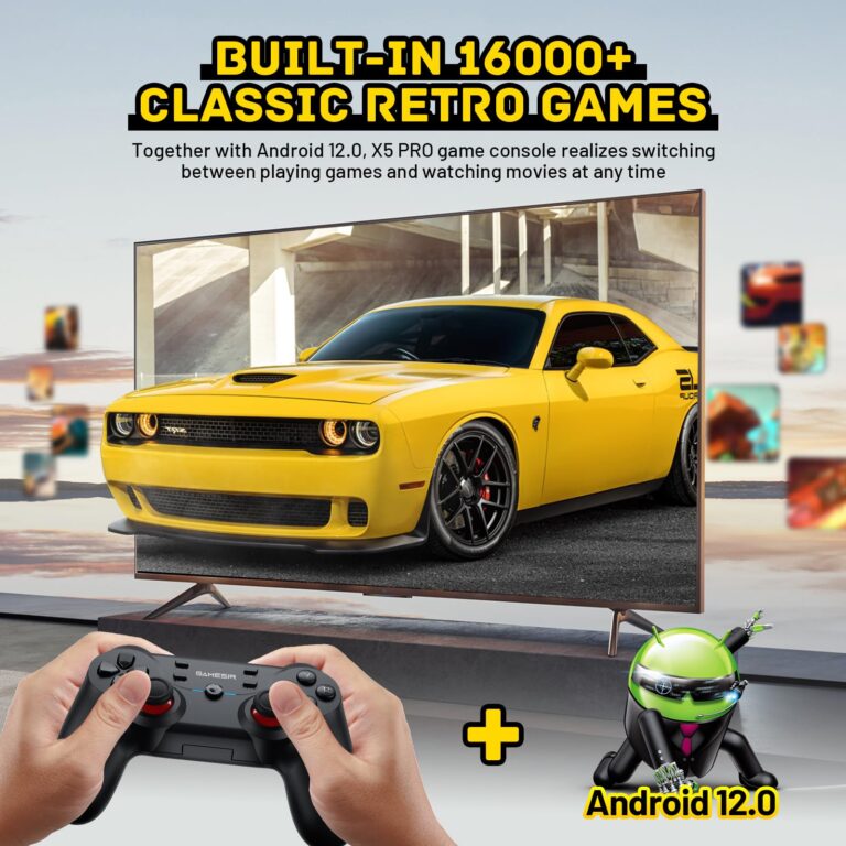 Kinhank Super Console X5 PRO Retro Game Console with 16000+Games,Android 12.0 OS,Emulator Console Compatible with Most Emulators,8K UHD Output,WI-FI 6,BT 5.0,AV1,Gigabit Ethernet,Wireless Controller - Image 7