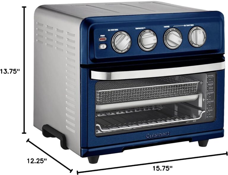 Cuisinart Air Fryer + Convection Toaster Oven, 8-1 Oven with Bake, Grill, Broil & Warm Options, Stainless Steel, TOA-70 (Navy Blue) - Image 2