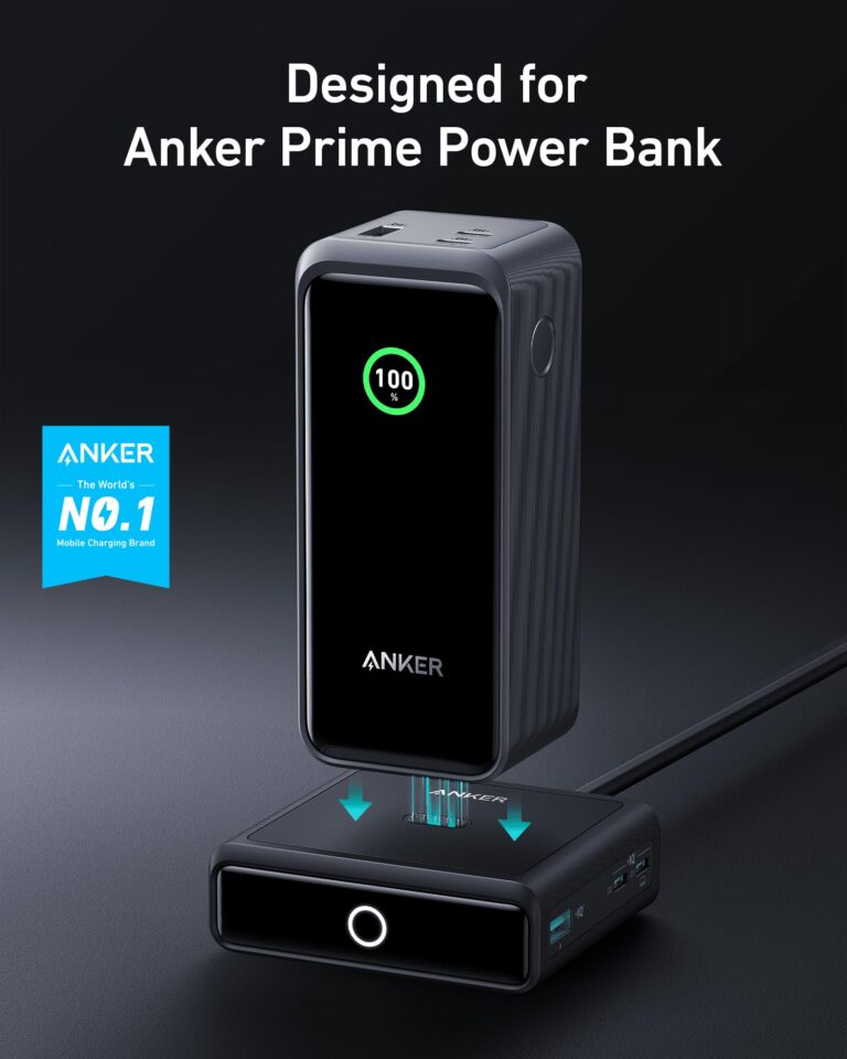Anker Charging Base, 100W Fast Charging with 4 Ports Prime Power Bank Prime Power Bank, 27,650mAh 3-Port 250W Portable Charger (99.54Wh) - Image 7