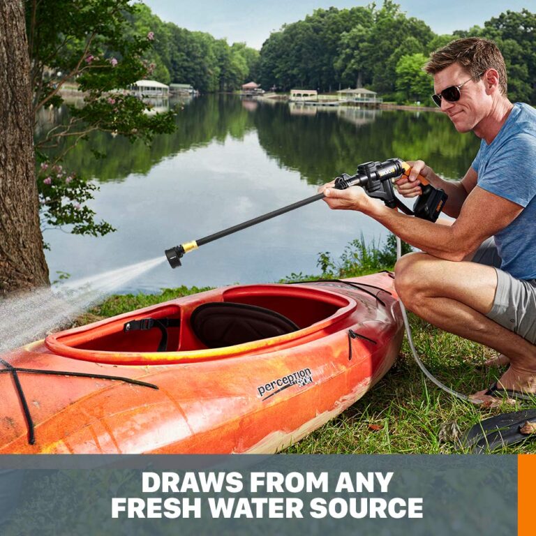 WORX WO7046 Hydroshot 20V PowerShare 2.0 Ah Portable Power Cleaner with 2 Batteries - Image 4