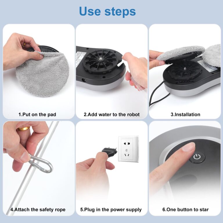 eTRY Smart Robot Window Cleaner, Auto Water Spray & AI Path Planning,Edge Detection & Remote Control, Window Cleaning Robot for Highrise Windows Glass Doors - Image 2