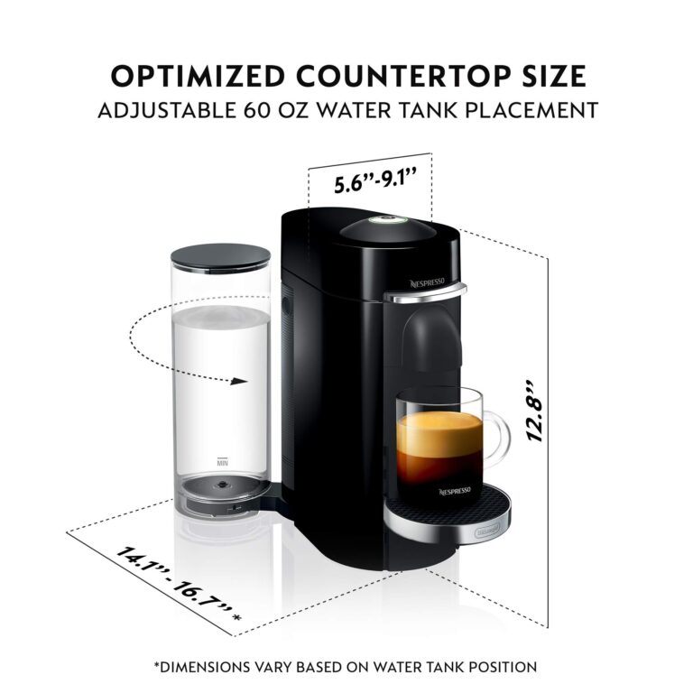 Nespresso VertuoPlus Deluxe Coffee and Espresso Maker Bundle with Aeroccino Milk Frother by De'Longhi, Black with Vertuoline Variety Pack Coffees included - Image 6