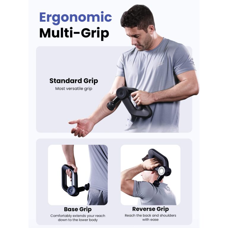 BOB AND BRAD D6 Pro Massage Gun Deep Tissue Percussion with 16mm Amplitude, Professional Muscle Massager for Athletes Pain Relief, Quiet Electric Back Massager, FSA and HSA Eligible, Gifts for Him - Image 3