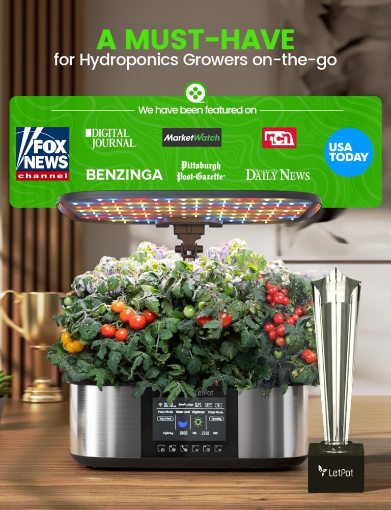 LetPot LPH-Max Hydroponics Growing System Kit, 21 Pods APP & WiFi Automatic Controlled Smart Indoor Garden with 36W LED Grow Light, Auto Drip Irrigation Kits, Self-Managed Nurturing & Watering - Image 3